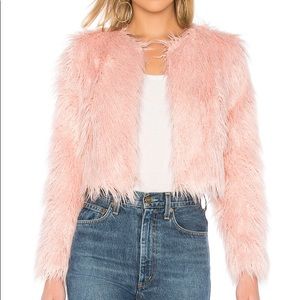 Revolve Majorelle Heather Coat in Candy Pink Small